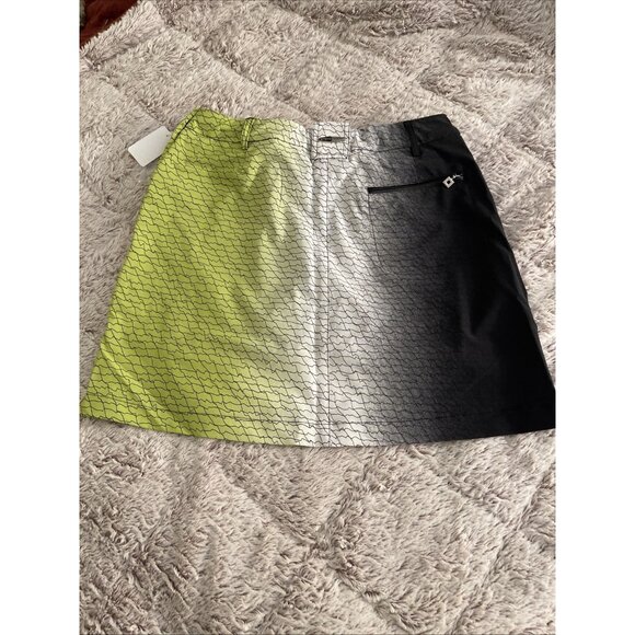 NWT Jamie Sadock Skort Womens 4 Gradient Black Green White Golf Removable Shorts - Picture 7 of 16